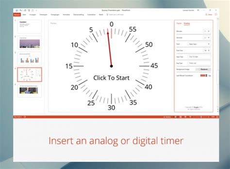 How to Add a Timer to Powerpoint .